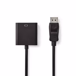 Nedis CCGP37250BK02 câble vidéo et adaptateur 0,2 m DisplayPort DVI-D Noir