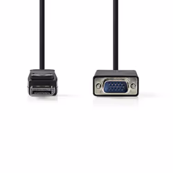 Nedis CCGP37300BK10 câble vidéo et adaptateur 1 m DisplayPort VGA (D-Sub) Noir