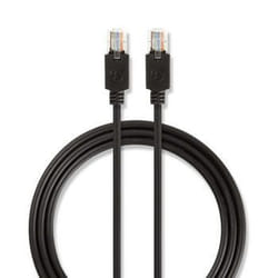 Nedis CCBW85100AT100 câble de réseau Noir 10 m Cat5e U/UTP (UTP)