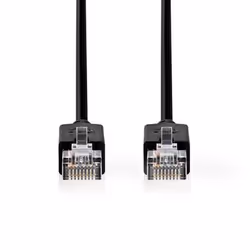 Nedis CCBW85100AT100 câble de réseau Noir 10 m Cat5e U/UTP (UTP)