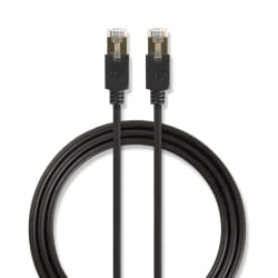 Nedis CCBW85210AT10 câble de réseau Noir 1 m Cat6 F/UTP (FTP)