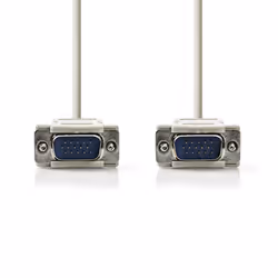Nedis CCGP59001IV20 câble VGA Ivoire