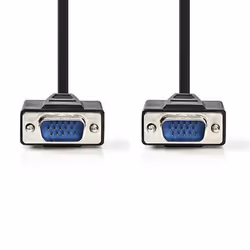 Nedis CCGP59000BK20, 2 m, VGA (D-Sub), VGA (D-Sub), Mâle, Mâle, Noir