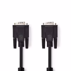 Nedis CCGP59000BK20 câble VGA 2 m VGA (D-Sub) Noir