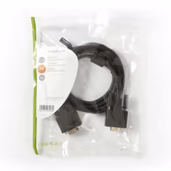 Nedis CCGP59100BK20 câble VGA Noir