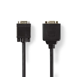 Nedis CCGP59120BK02 câble VGA Noir