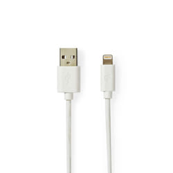Nedis CCBW39300WT10 câble Lightning 1 m Blanc