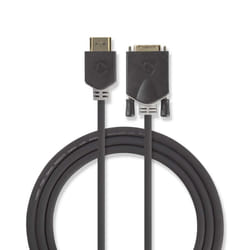 Nedis CCBW34800AT20 câble vidéo et adaptateur 2 m HDMI Type A (Standard) DVI-D Anthracite