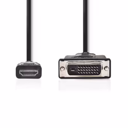 Nedis CCGP34800BK20 câble vidéo et adaptateur 2 m HDMI DVI-D 24+1-Pin Noir