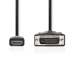 Nedis CCGP34800BK30 câble vidéo et adaptateur 3 m HDMI Type A (Standard) DVI-D Noir