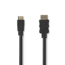 Nedis CVGP34500BK15 câble HDMI 1,5 m HDMI Type A (Standard) HDMI Type C (Mini) Noir
