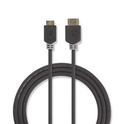 Nedis CVBW34500AT20 câble HDMI 2 m HDMI Type A (Standard) HDMI Type C (Mini) Anthracite