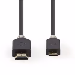 Nedis CVBW34500AT20 câble HDMI 2 m HDMI Type A (Standard) HDMI Type C (Mini) Anthracite
