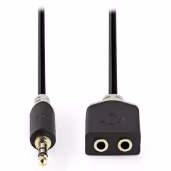 Nedis CABW22100AT02, 3,5mm, 2 x 3.5mm, Aluminium cuivré (CCA), Anthracite