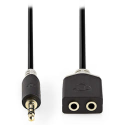 Nedis CABW22100AT02 câble audio 3,5mm 2 x 3.5mm Anthracite