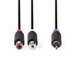 Nedis CABW24010AT02 câble audio RCA 2 x RCA Anthracite
