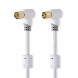 Nedis CSBW40010WT50 câble coaxial Blanc