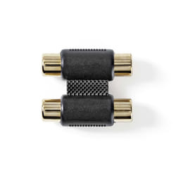 Nedis CABW24952AT changeur de genre de câble 2 x RCA 2x RCA Female Anthracite