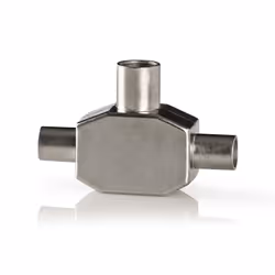 Nedis CSBW40950WT changeur de genre de câble 2 x Coax Male Coax Female Blanc