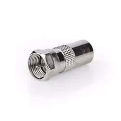 Nedis Antenna Adapter, F/IEC, Type F, IEC, Mâle, Mâle, Nickel