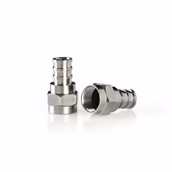 Nedis F-Connector Set connecteur coaxial Type F 2 pièce(s) 75 Ohm