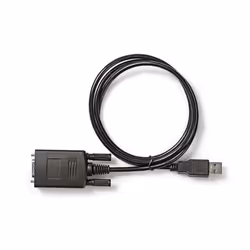 Nedis CCGW60852BK09 câble Série Noir 0,9 m USB-A RS232