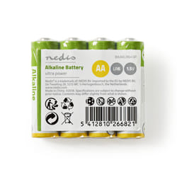 Nedis BAAKLR64SP pile domestique Batterie à usage unique AA, LR06 Alcaline