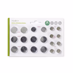 Nedis BALAK20BL, Batterie à usage unique, CR1620, CR2016, CR2025, CR2032, LR43, LR44, LR54, Lithium / Alcaline, 20 pièce(s),  ...