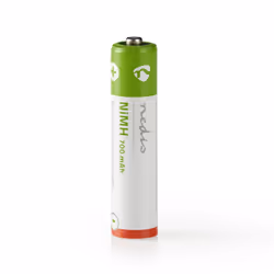 Nedis BANM7HR034B, Batterie rechargeable, AAA, Hybrides nickel-métal (NiMH), 1,2 V, 4 pièce(s), 700 mAh