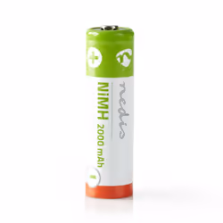 Nedis BANM20HR64B, Batterie rechargeable, AA, Hybrides nickel-métal (NiMH), 1,2 V, 4 pièce(s), 2000 mAh