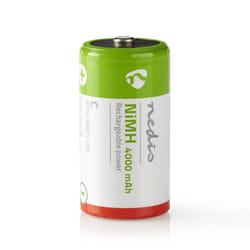 Nedis BANM40HR142B pile domestique Batterie à usage unique C Hybrides nickel-métal (NiMH)