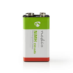 Nedis BANM9HF91B pile domestique Batterie rechargeable 9V Hybrides nickel-métal (NiMH)