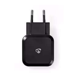 Nedis WCHAU484ABK chargeur d'appareils mobiles Universel Noir USB Intérieure