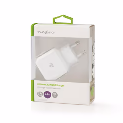 Nedis WCHAU484AWT chargeur d'appareils mobiles Universel Blanc USB Intérieure