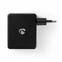 Nedis WCHAU481ABK chargeur d'appareils mobiles Universel Noir USB Intérieure