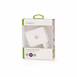 Nedis WCHAU481AWT chargeur d'appareils mobiles Smartphone, Tablette Blanc Secteur