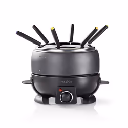 Nedis FCFO110EBK6 service à fondue 2,3 L Noir 6 personne(s)
