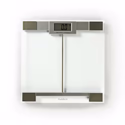 Nedis PESC110DCT, Pèse-personne électronique, 180 kg, 100 g, Transparent, LCD, 300 mm