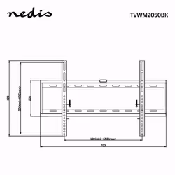 Nedis TVWM2050BK support pour téléviseur 70" Noir - Vue supplémentaire 6