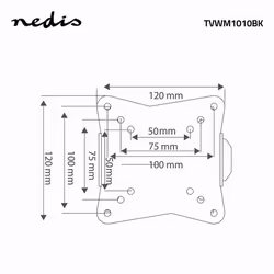 Nedis TVWM1010BK support pour téléviseur 27" Noir - Vue supplémentaire 7