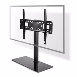 Nedis TVSM2030BK, 81,3 cm (32"), 165,1 cm (65"), 75 x 75 mm, 600 x 400 mm, Acier, Verre trempé, Noir