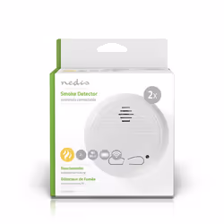 Nedis DTCTSC10WT2 détecteur de fumée Détecteur d'échantillon d'air Avec fil &sans fil