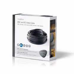 Nedis CCTVCA10BK100 câble de signal 10 m Noir