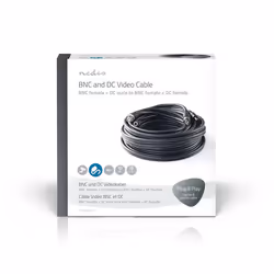 Nedis CCTVCA10BK100 câble de signal 10 m Noir