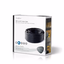 Nedis CCTVCA10BK500 câble de signal 50 m Noir