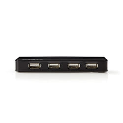 Nedis UHUBU2730BK hub & concentrateur USB 2.0 Noir