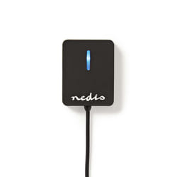 Nedis UHUBU2410BK hub & concentrateur Noir