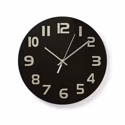 Nedis CLWA006GL30BK, Mur, Rond, Noir, Verre, Modem, AA