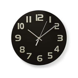 Nedis CLWA006GL30BK wall/table clock Mur Rond Noir