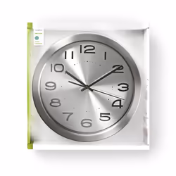 Nedis CLWA010MT30SR wall/table clock Mur Rond Argent